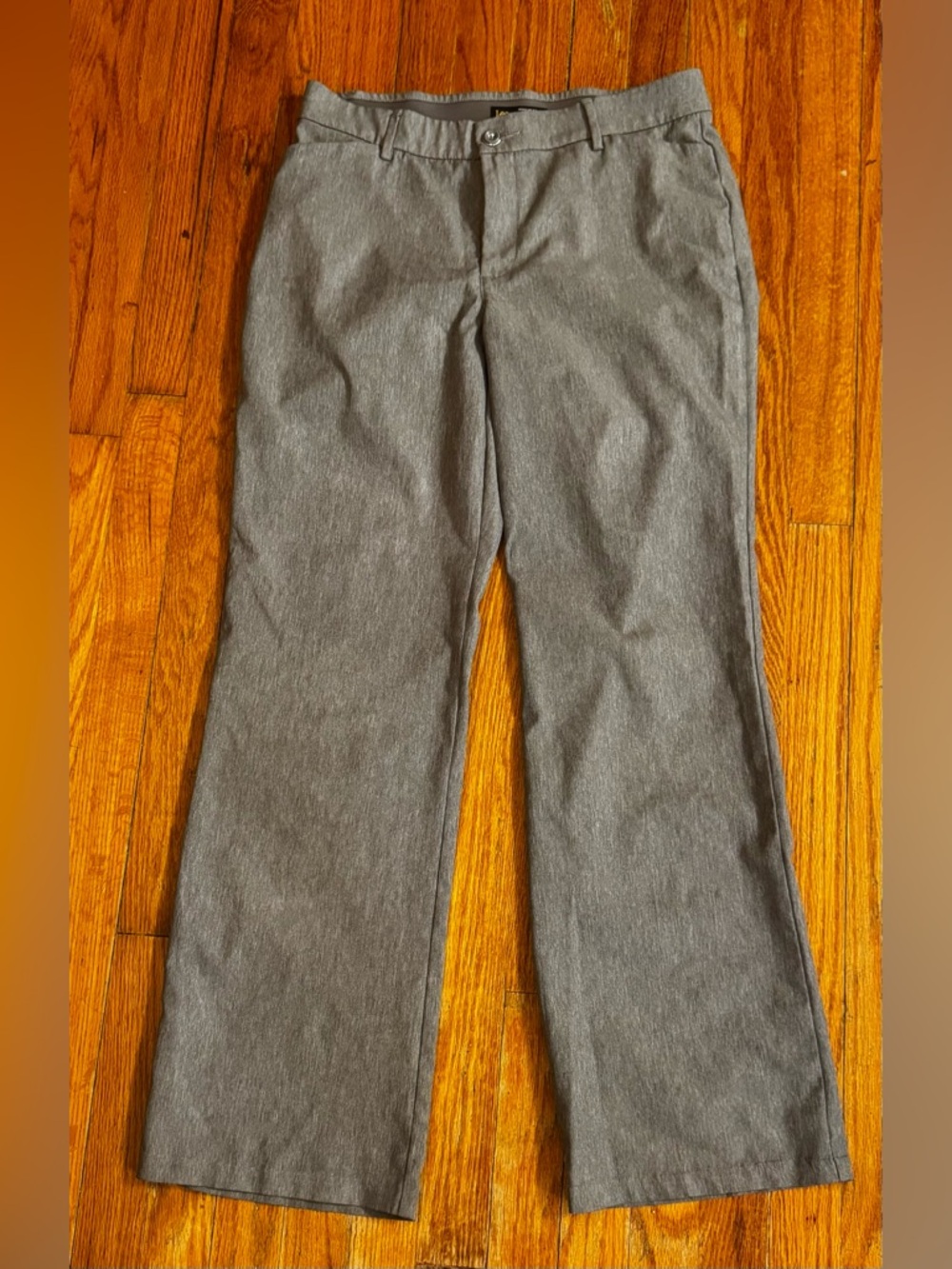 Lee Gray Regular Fit Trouser - Mid Rise